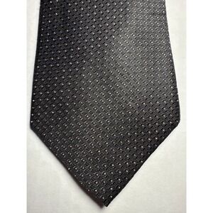 Calvin Klein Black & White Dot 100% Imported Silk Tie, 4in wide